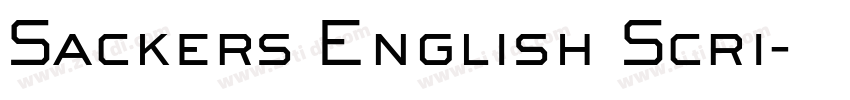 Sackers English Scri字体转换
